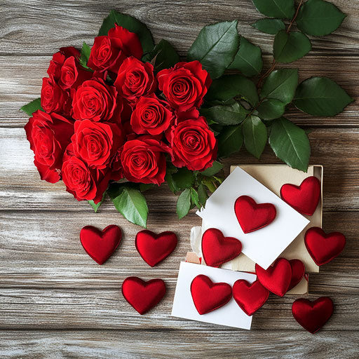 Passion and Love: Red Roses Bouquet for Valentine's Day