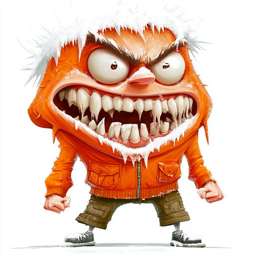 Creative Winter Caricature Clipart in Vector and 4K Formats