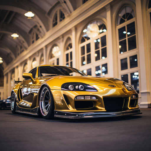 Classic gold Toyota Supra