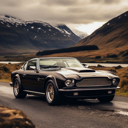Classic Convertible Aston Martin Vantage with Top Down