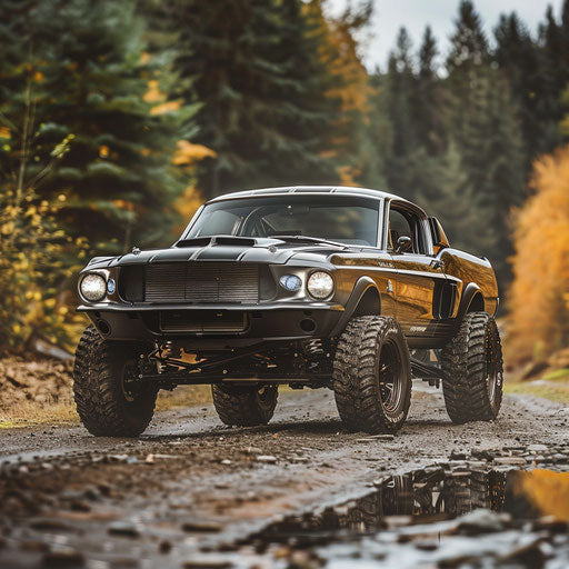 Rugged off-road Ford Mustang GT Shelby Classic
