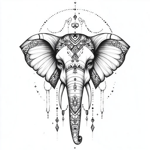 Small Elephant Tattoo Tattoo Design Set