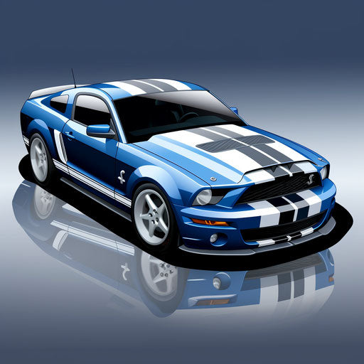 Custom decals for Ford Mustang GT Shelby classic