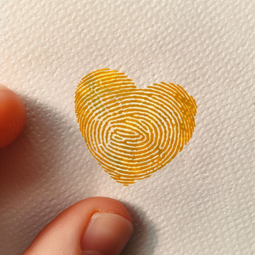 Dynamic bright yellow electric heart