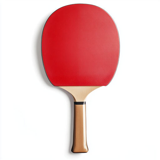 Realistic table tennis paddle, high resolution, no background, isolated