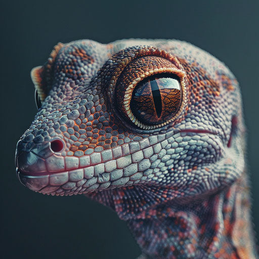 Close-up portrait of a gecko lizard