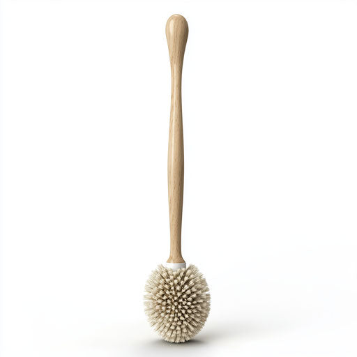 Realistic depiction of a toilet brush, high resolution, isolated