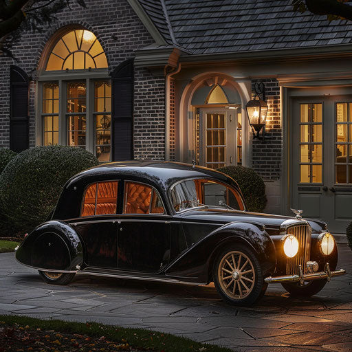 1954 Bentley R Type Continental with Victorian carriage conversion in historical reenactment