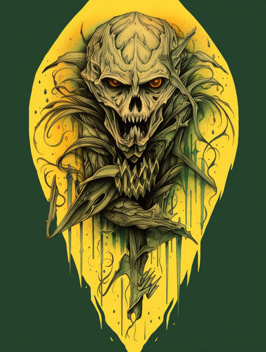 Eagles and devils in flamboyant tattoo