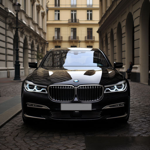 Front view of the BMW 7 Series