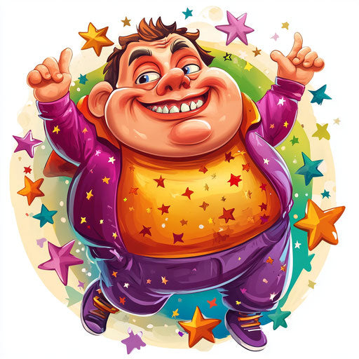 Humorous caricature of a daycare clipart