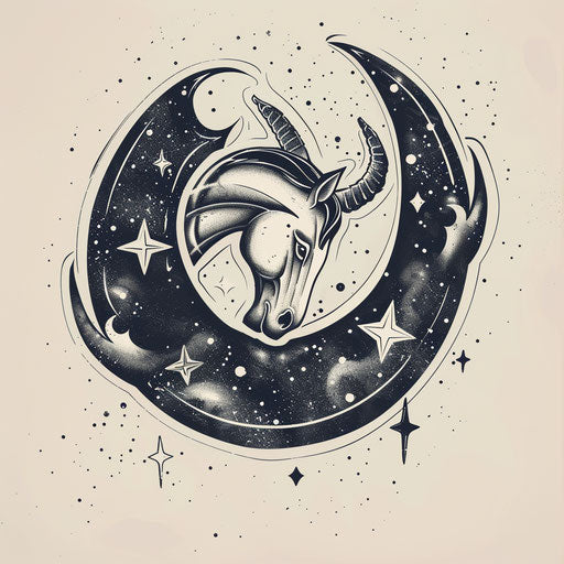 Horseshoe floating among cosmic stars