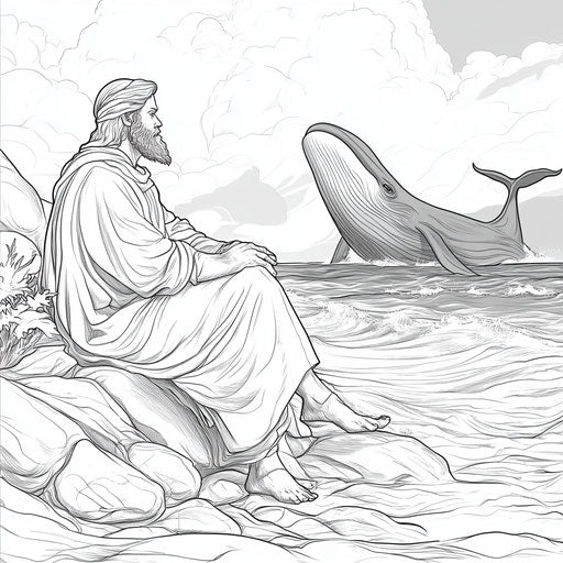 Jonah And The Whale Coloring Pages for All