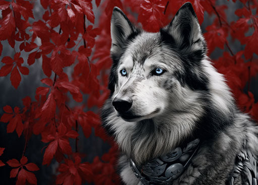 Dog barks and sees dog bark with a white dog