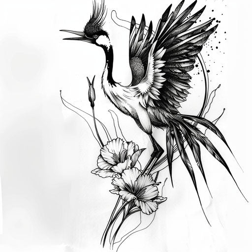 Brilliant Japanese Flower Tattoo Flash