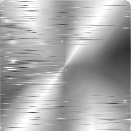 Glossy effect on flat metallic silver background