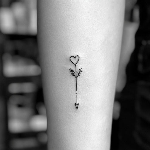 Small meaningful tattoos for females in flat tattoo sketch