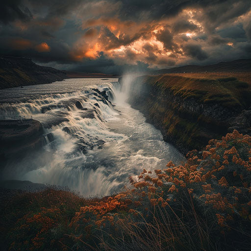 Gullfoss Beautiful Outdoor Images
