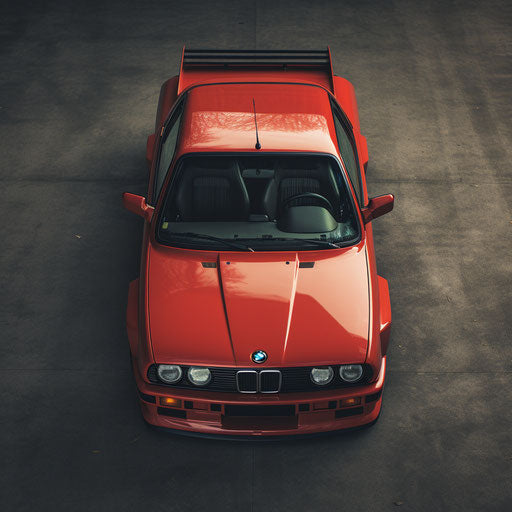Top view of the classic BMW M3