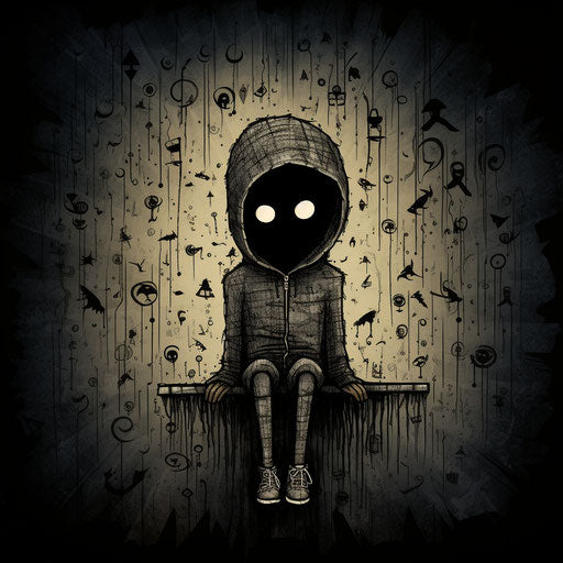 Black WhatsApp DP in the style of Jon Carling