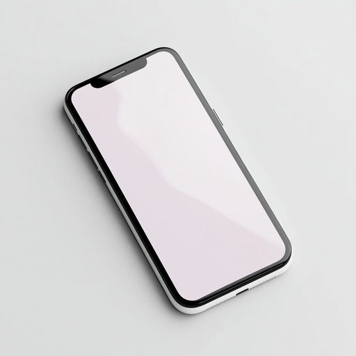 3D mobile with photo realistic style on flat white background