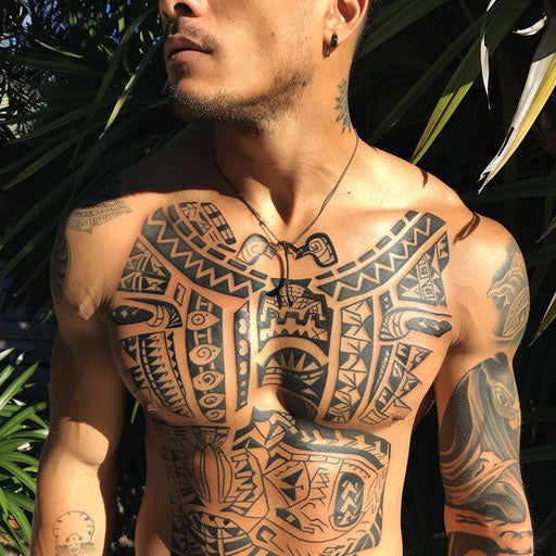 Brother tattoos with tribal elements
