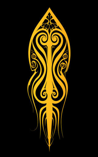 Tribal tattoo design wikiHow, symmetrical abstraction style