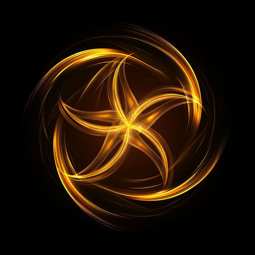 Golden star icon for the concept of the star