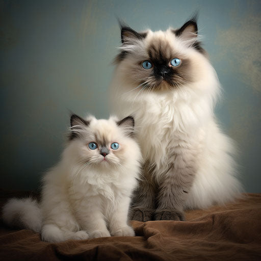 Two Himalayan cats