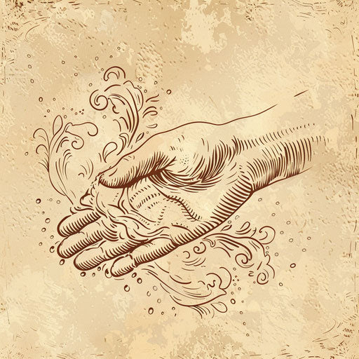 Handwashing illustration in photo realistic quality