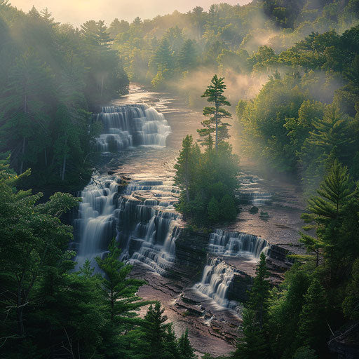 Michigan's waterfalls in Porcupine Mountains