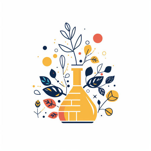 Minimalist style clipart of a stem on white background