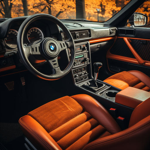 Classic interior refurbishment of the BMW M3