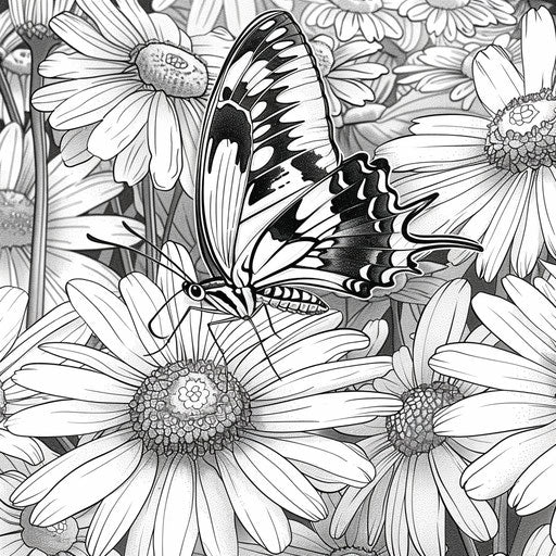 Butterfly on a daisy