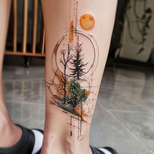 Natural tattoos with futuristic designs
