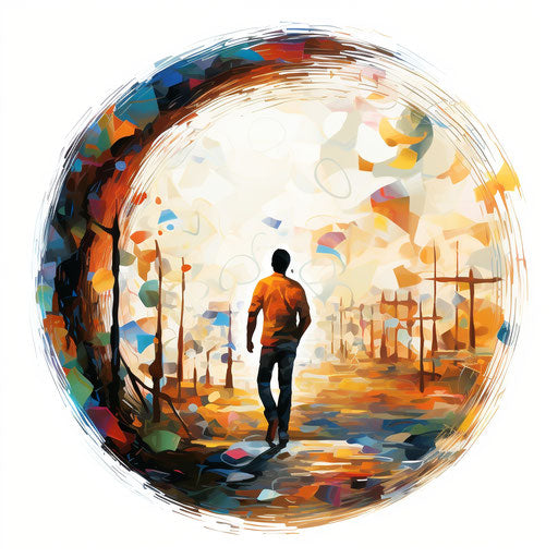 Illustration of life in the style of Oil painting