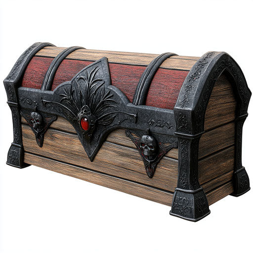 Realistic Vampire Coffins Clipart, High-Resolution, No Background