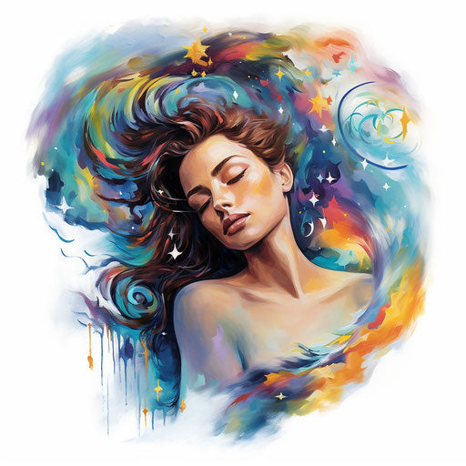 Dream illustration in the style of oil painting