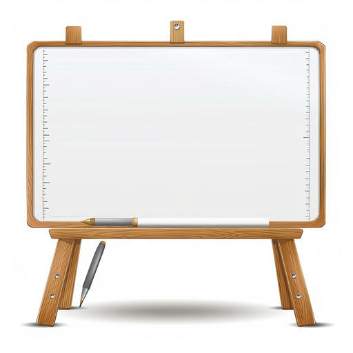 Realistic white board illustration with vibrant patterns