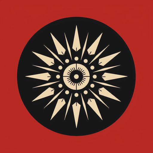 The flag of New Mexico in a thin black square