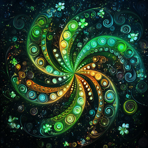 St. Patrick's Day, rainbow and Irish shamrock