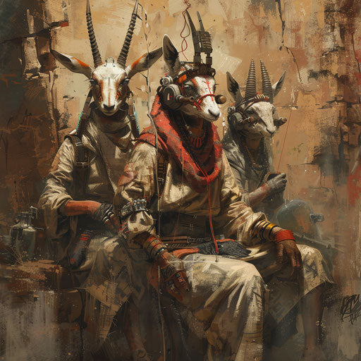 The post-apocalyptic tribe that worships gazelles as deities of speed and grace