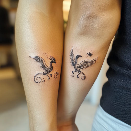 Small Matching Tattoos Tattoo Vector Art