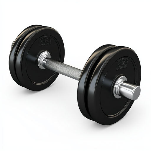 Realistic illustration of dumbbells, high resolution, isolated