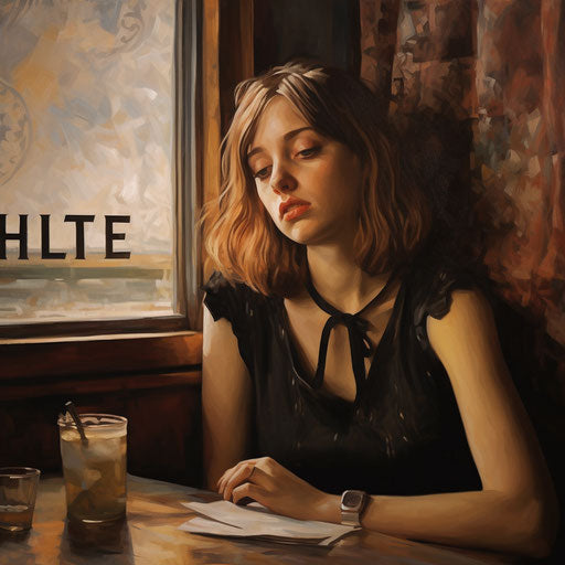 'Hate my life' poster? In the style of album covers