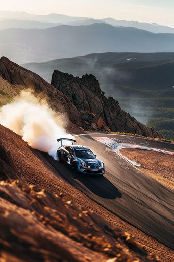 Ken Block's skillful navigation at Pikes Peak in Alpine A110 R