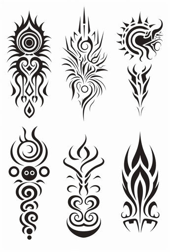 Tribal tattoo designs and Maori art