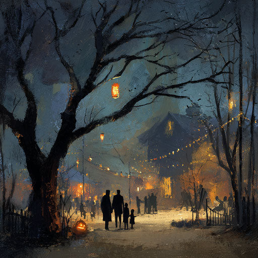 Classic Halloween Spookiness and Mystery Atmosphere