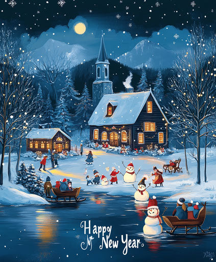 Gleaming Images Of Happy New Year'S Social Greetings