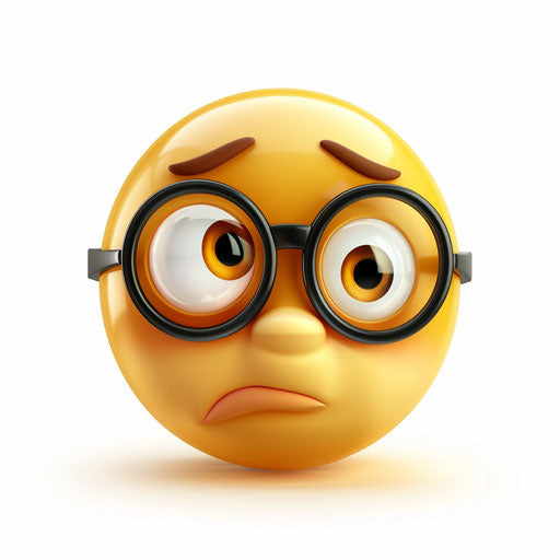 Thoughtful face with glasses